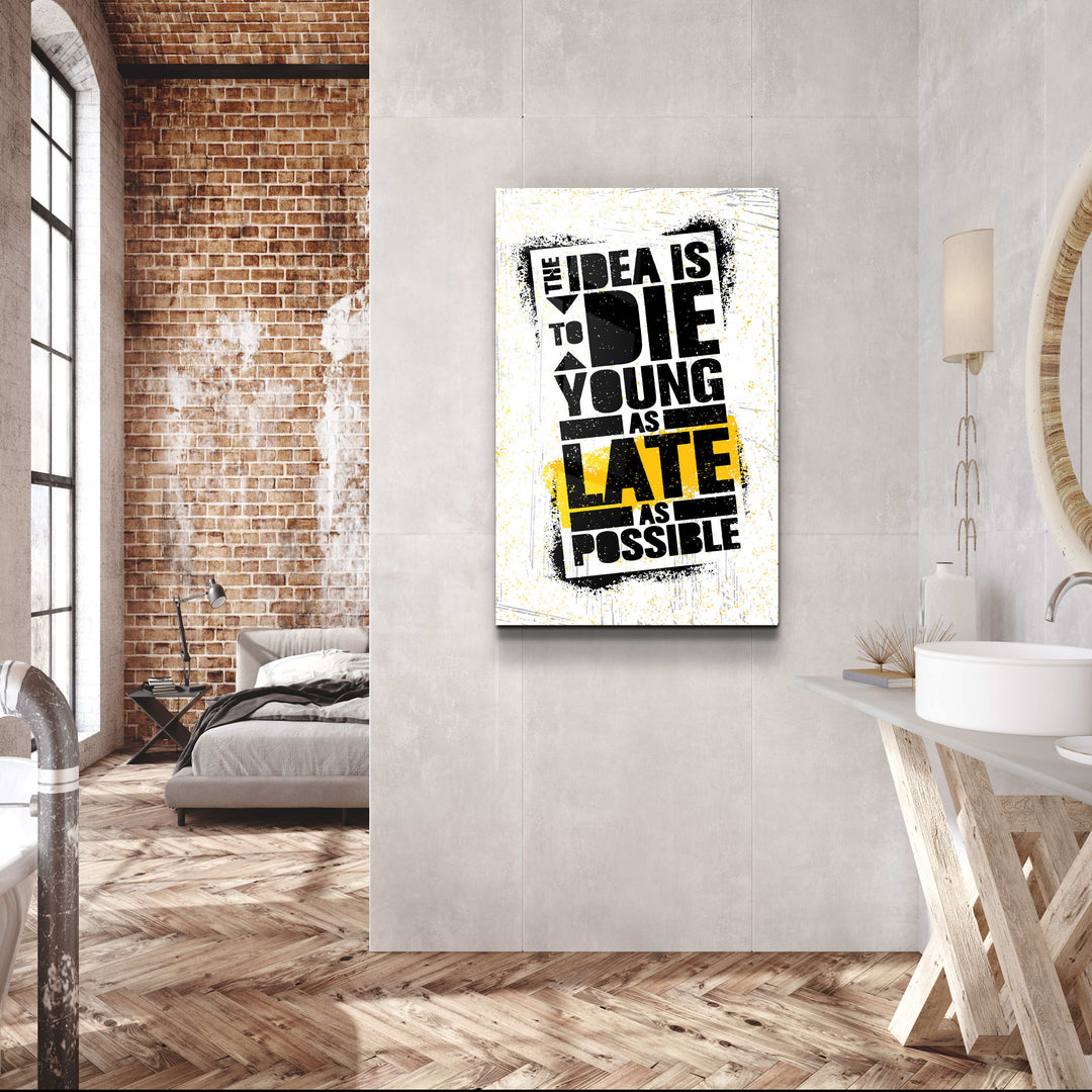 ・"The Idea"・Motivational Glass Wall Art