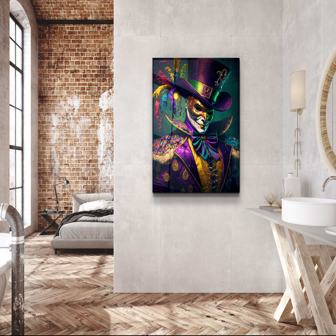 ・"Joker"・Secret World Collection Glass Wall Art