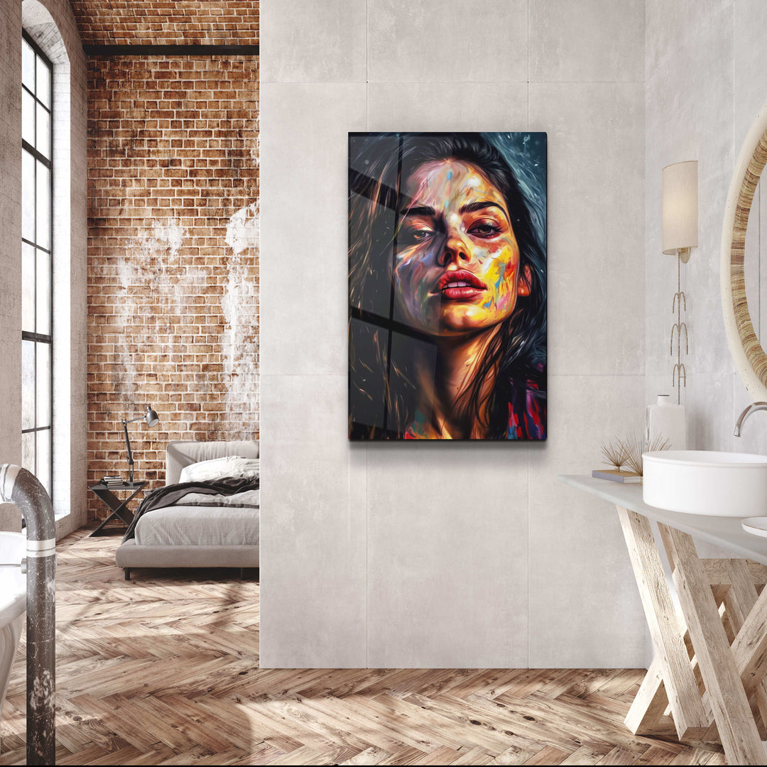 ・"Beauty Oil Painting V1"・Designers Collection Glass Wall Art