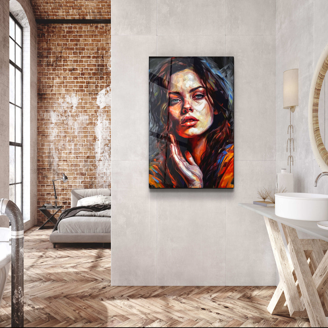 ・"Beauty Oil Painting V2"・Designers Collection Glass Wall Art