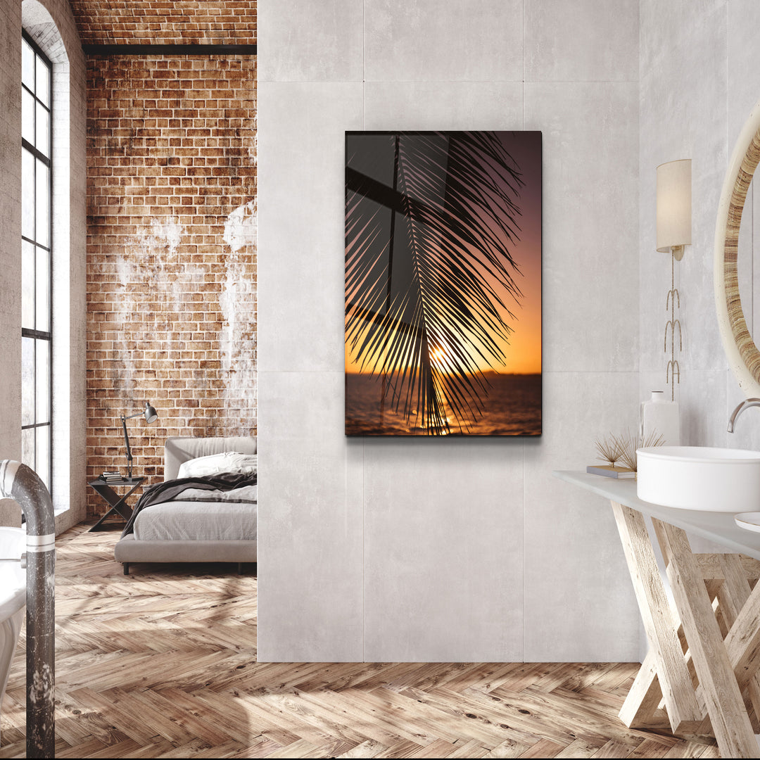 ・"Key Biscayne Sunset, USA"・Glass Wall Art