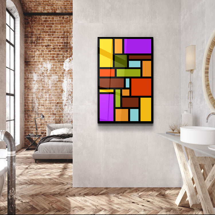 ・"Rainbow"・Desginer's Collection Glass Wall Art | Artdesigna Glass Printing Wall Arts.