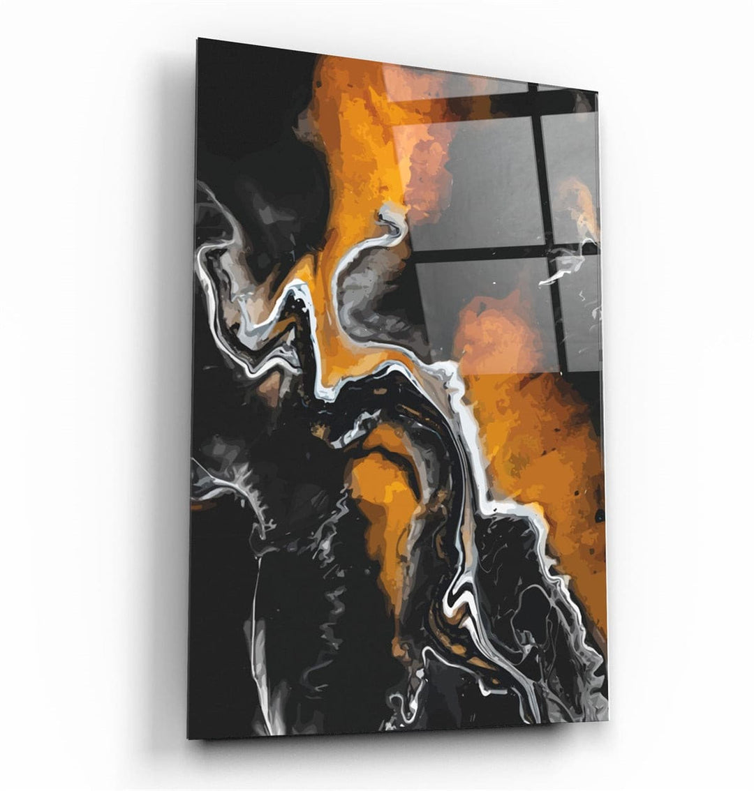 ・"Abstract Shapes V8"・Glass Wall Art | Artdesigna Glass Printing Wall Arts.