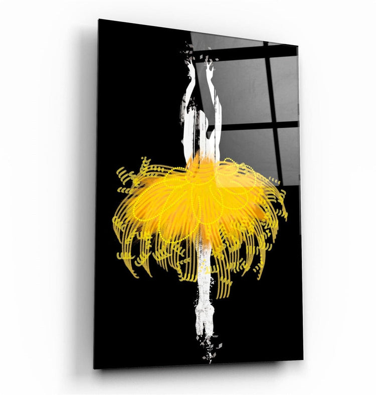 ・"Abstract Ballerina"・Glass Wall Art | Artdesigna Glass Printing Wall Arts.