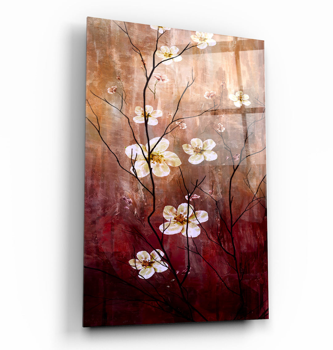 ・"Yellow Flowers"・Glass Wall Art | Artdesigna Glass Printing Wall Arts.