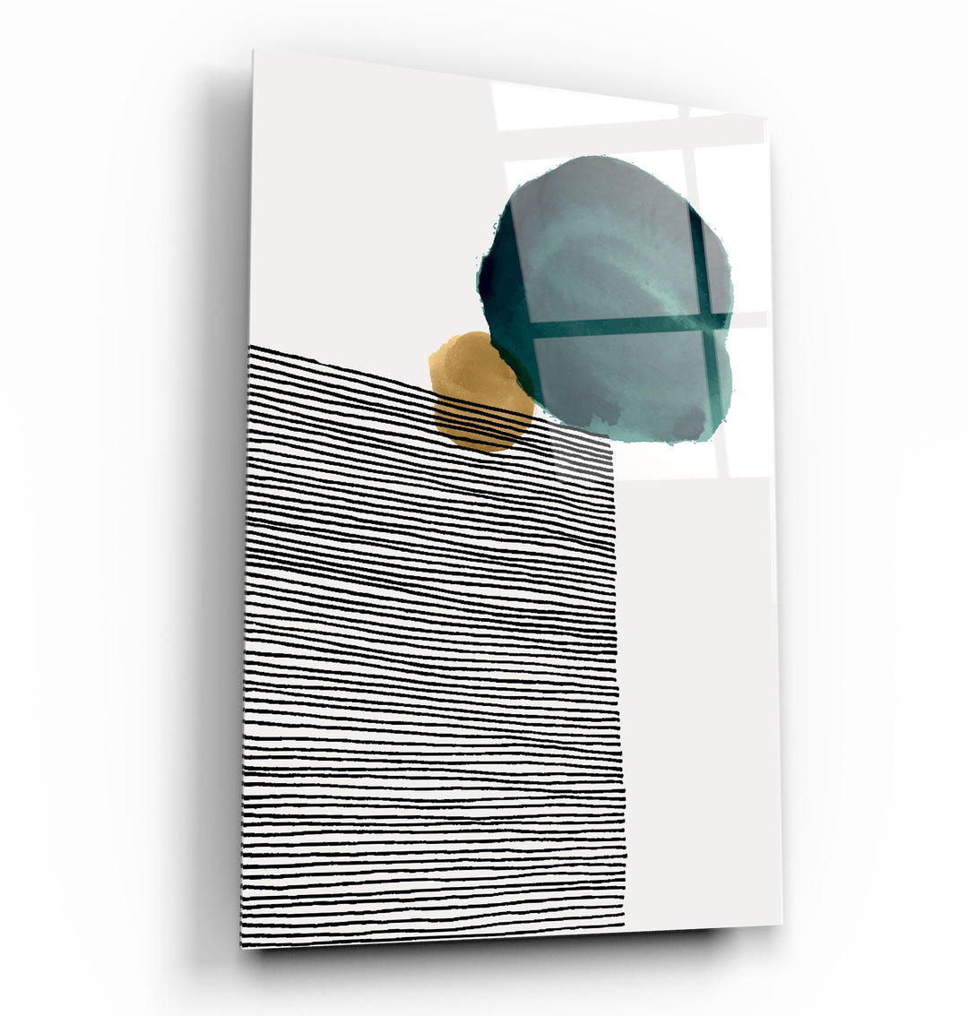 ・"Abstract Shapes V3"・Glass Wall Art | Artdesigna Glass Printing Wall Arts.