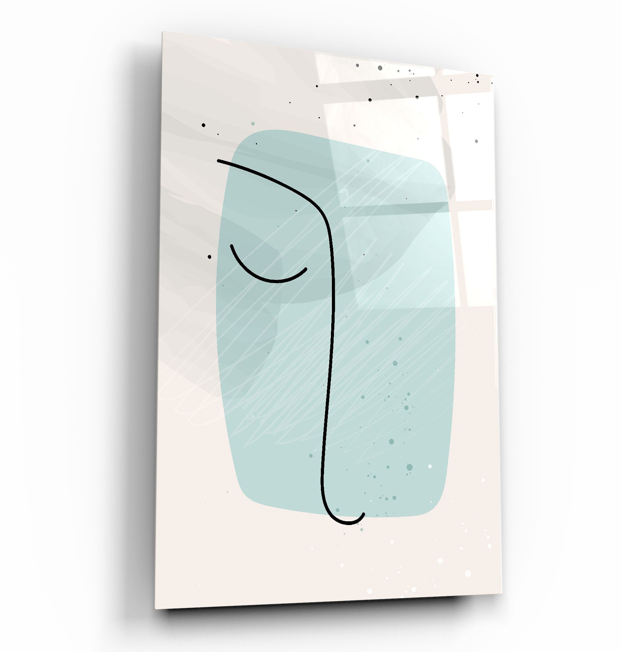 ・"Abstract Shapes and Line V2"・Glass Wall Art | Artdesigna Glass Printing Wall Arts.