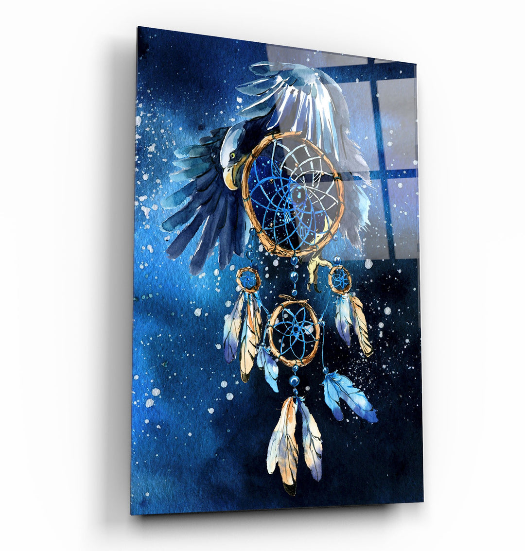 ・"The Dream Catcher"・Glass Wall Art | Artdesigna Glass Printing Wall Arts.