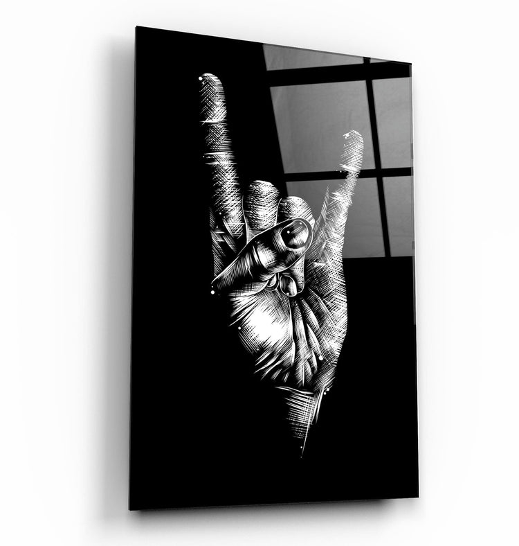 ・"Forever Rock N Roll"・Glass Wall Art | Artdesigna Glass Printing Wall Arts.