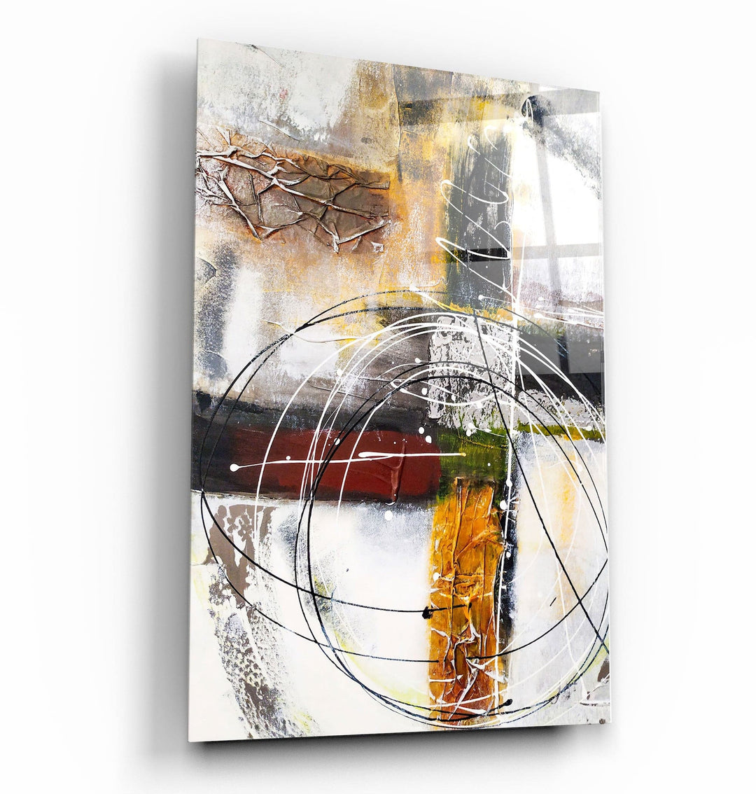 ・"Abstract Oil Painting V2"・Glass Wall Art | Artdesigna Glass Printing Wall Arts.