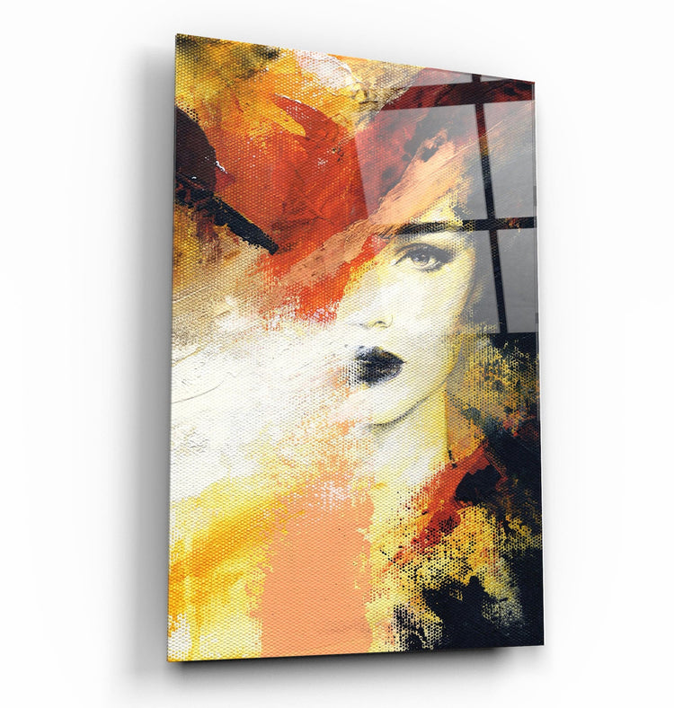 ・"Disappearing Woman Face"・Glass Wall Art | Artdesigna Glass Printing Wall Arts.