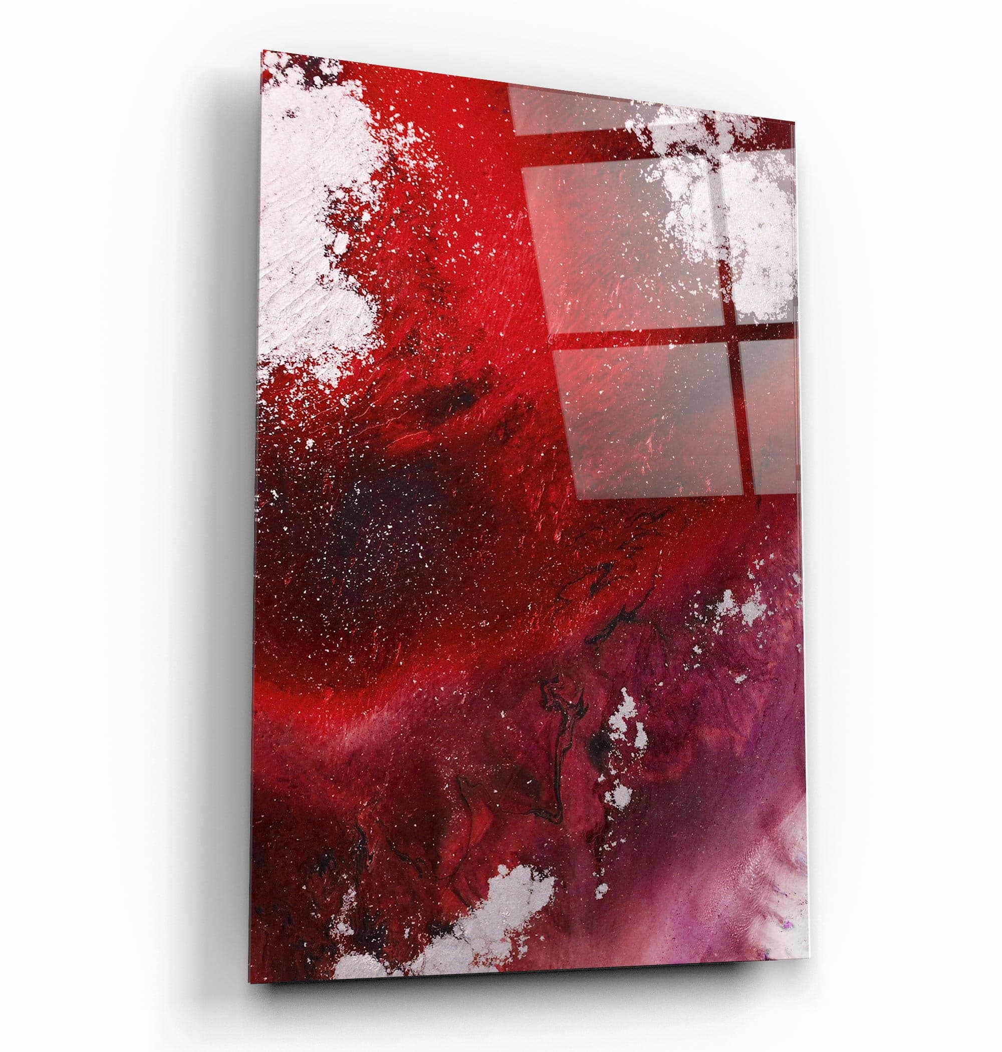 ・"Bird's Eye In Red"・Glass Wall Art | Artdesigna Glass Printing Wall Arts.