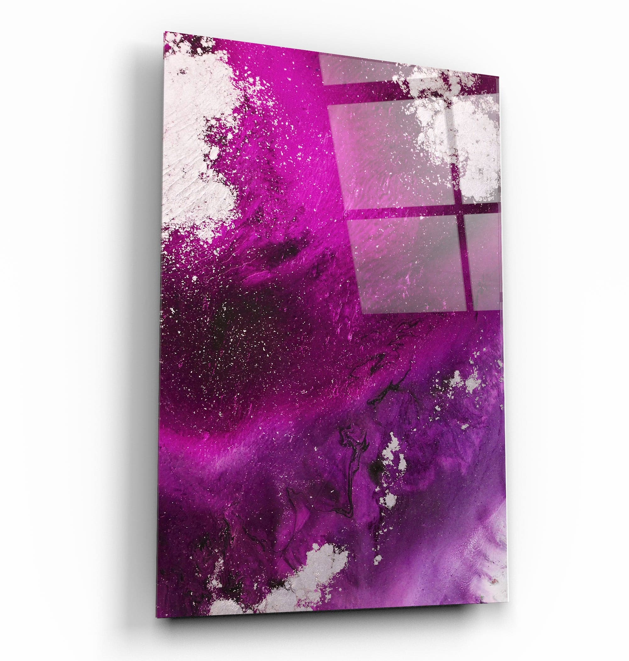 ・"Bird's Eye In Purple V3"・Glass Wall Art | Artdesigna Glass Printing Wall Arts.