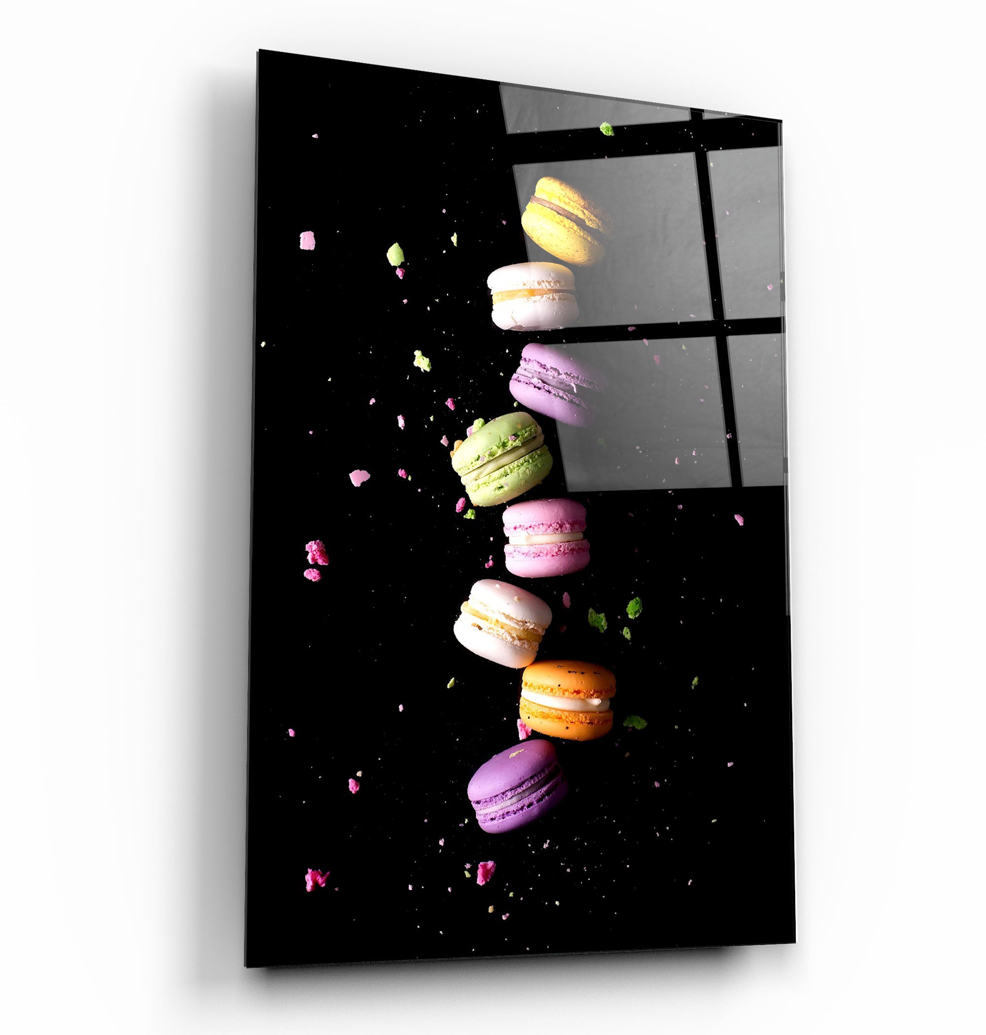 ・"Macaroons"・Glass Wall Art | Artdesigna Glass Printing Wall Arts.