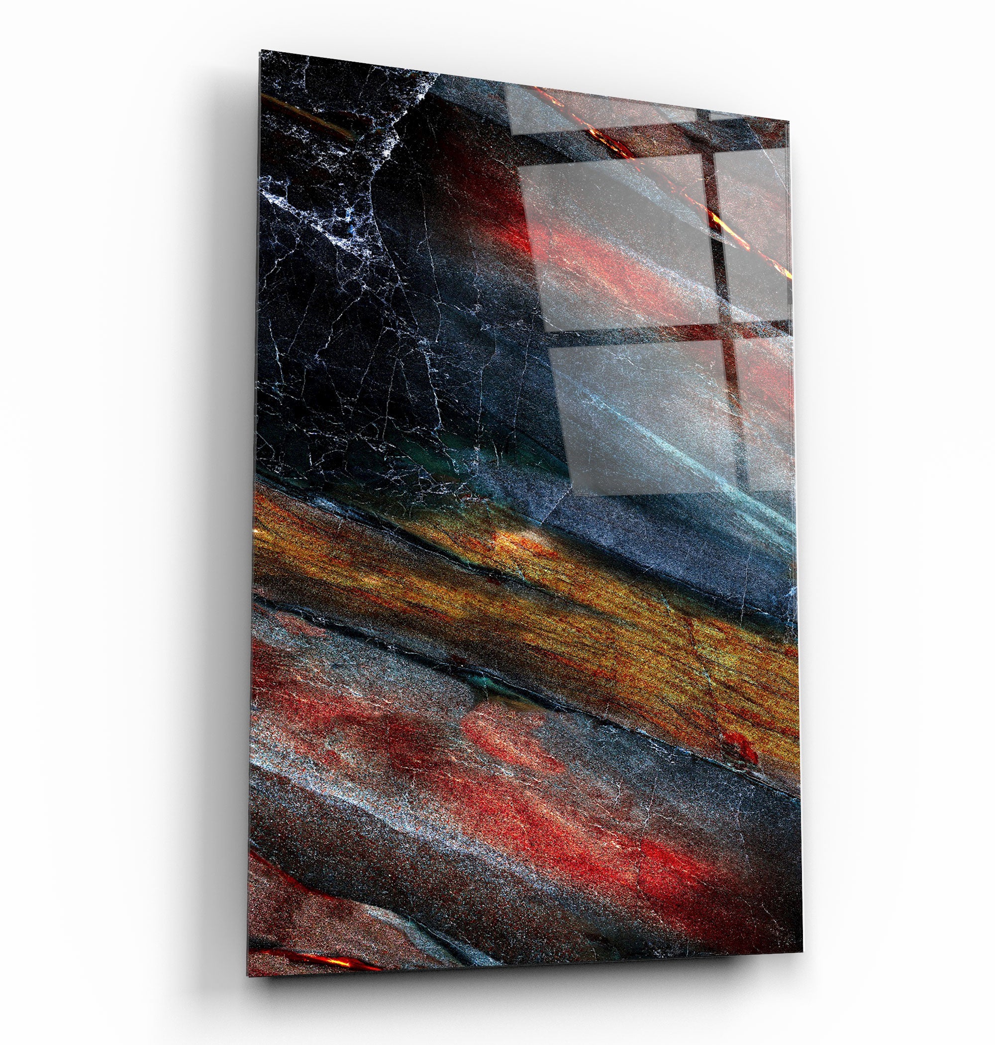 ・"Colorful Layes Of Marble"・Glass Wall Art | Artdesigna Glass Printing Wall Arts.