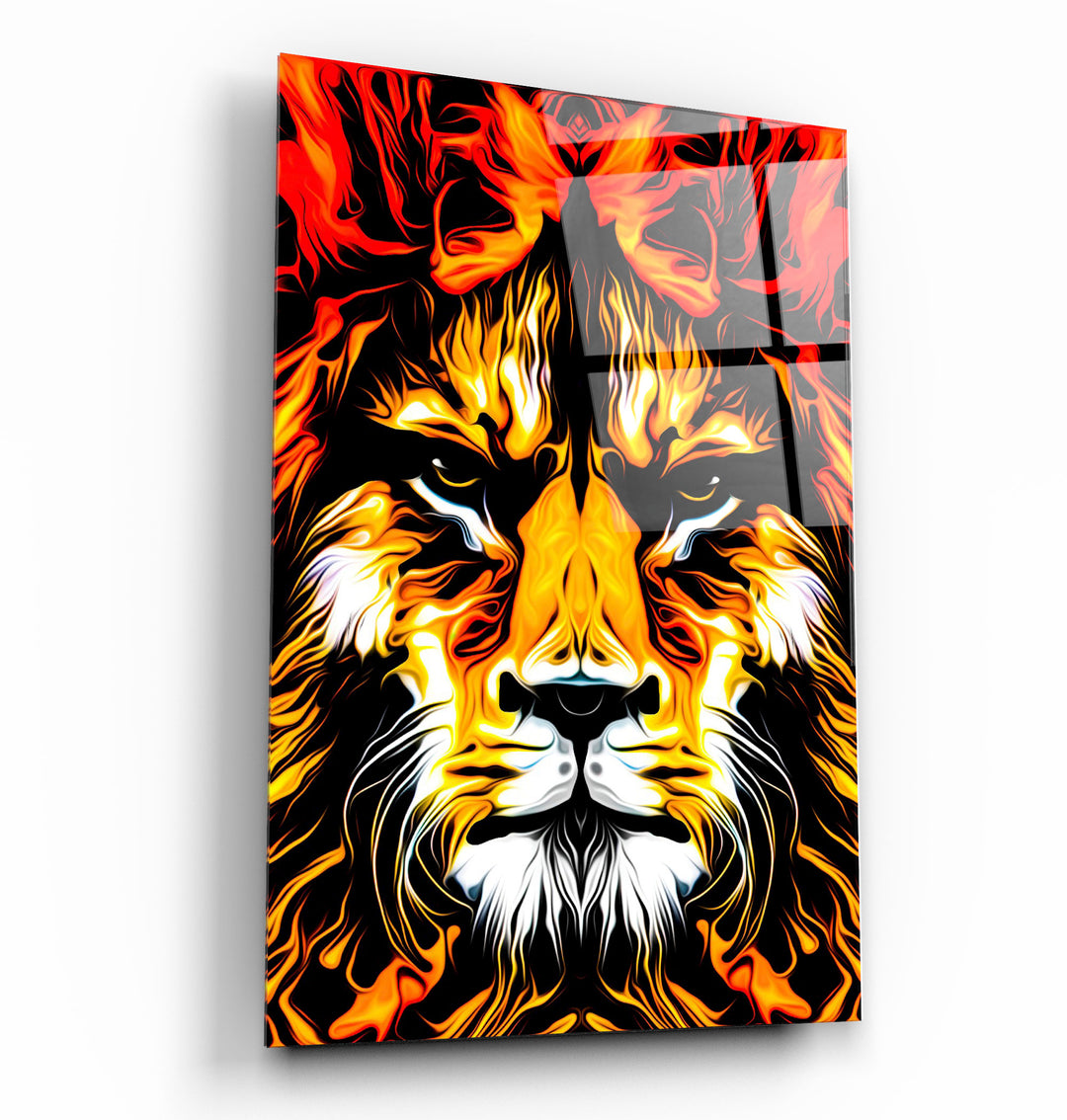 ・"The Big Cat"・Glass Wall Art | Artdesigna Glass Printing Wall Arts.