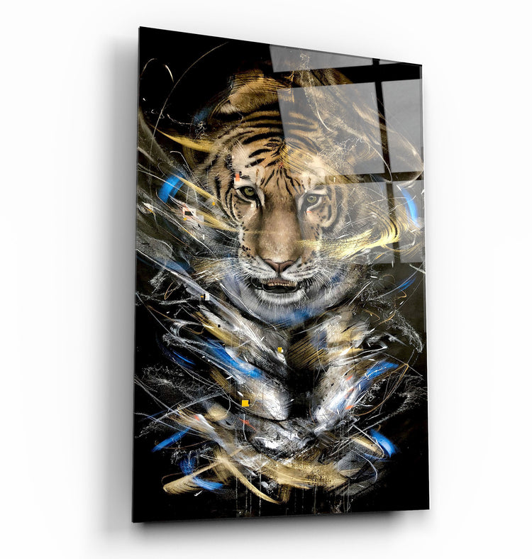 ・"Tiger "・GLASS WALL ART | Artdesigna Glass Printing Wall Arts.