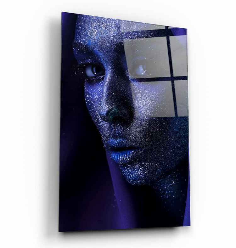 ・"Silvery Glance"・Glass Wall Art | Artdesigna Glass Printing Wall Arts.