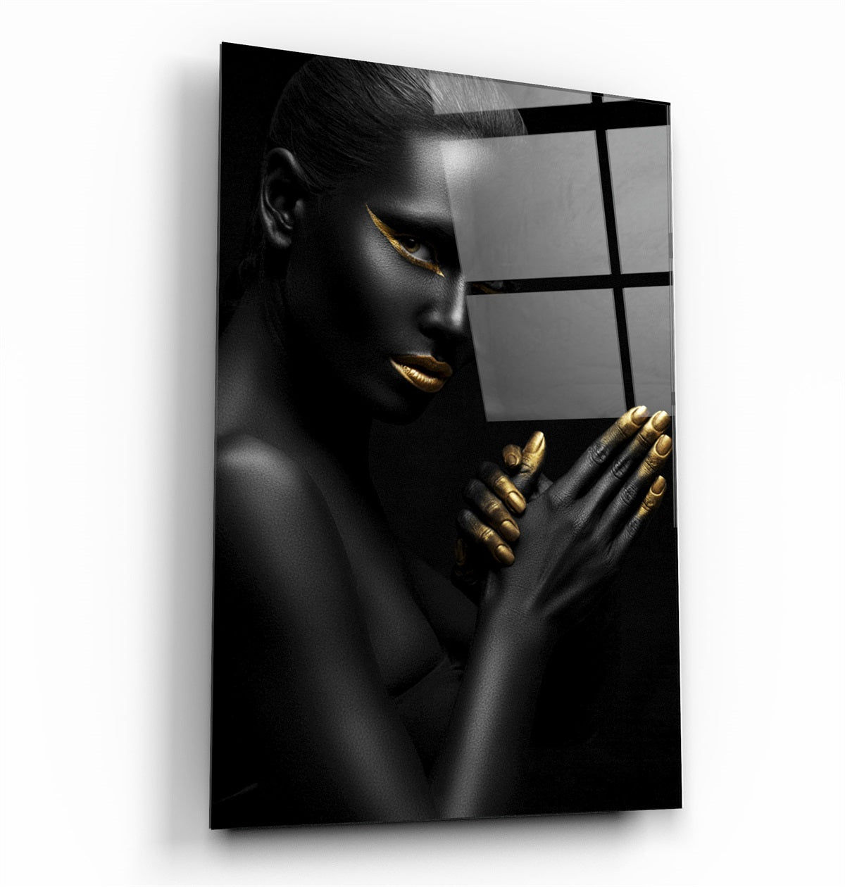 ・"Dipped in Gold"・Glass Wall Art | Artdesigna Glass Printing Wall Arts.