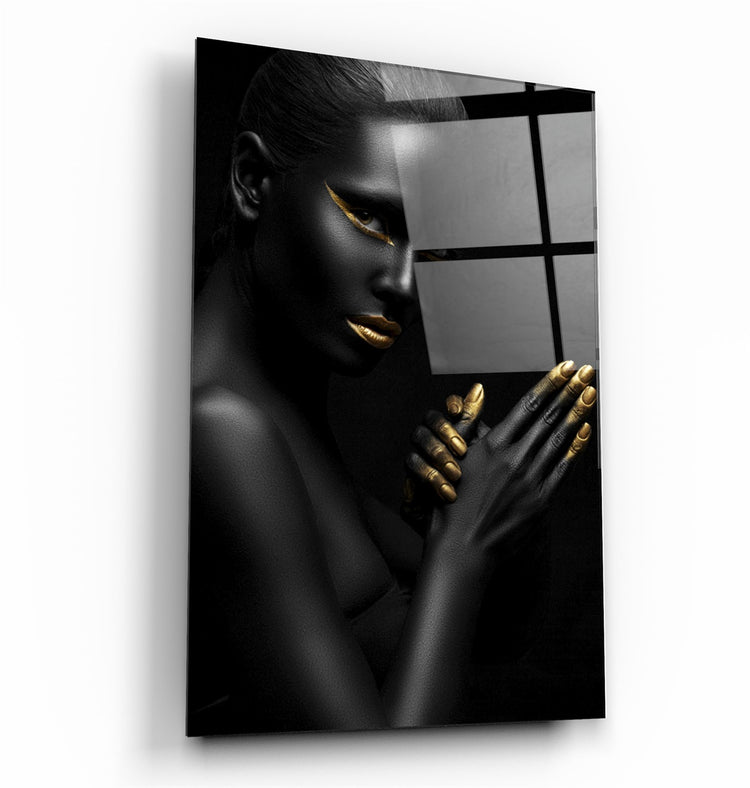 ・"Dipped in Gold"・Glass Wall Art | Artdesigna Glass Printing Wall Arts.