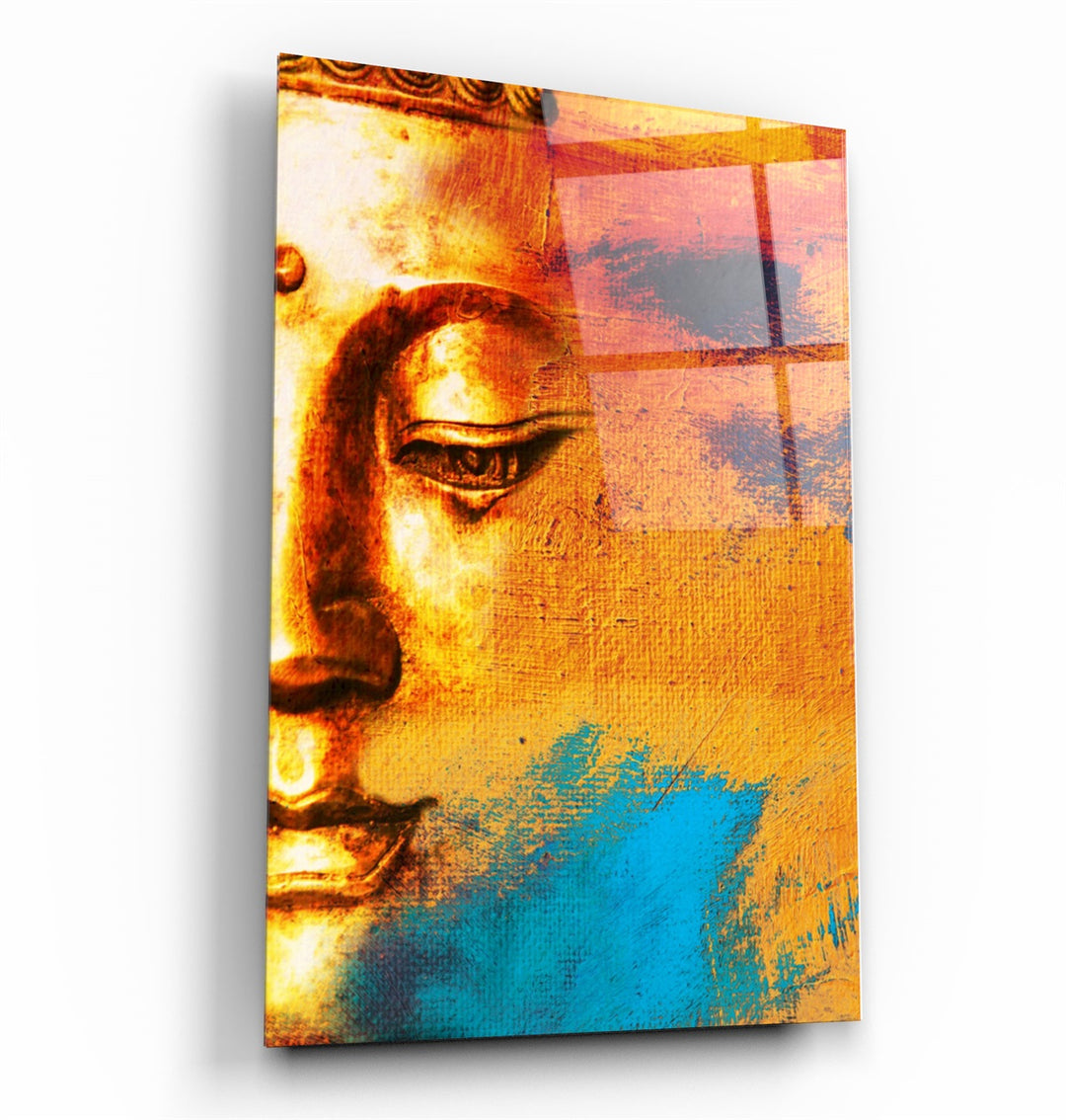 ・"Buddha Portrait"・Glass Wall Art | Artdesigna Glass Printing Wall Arts.