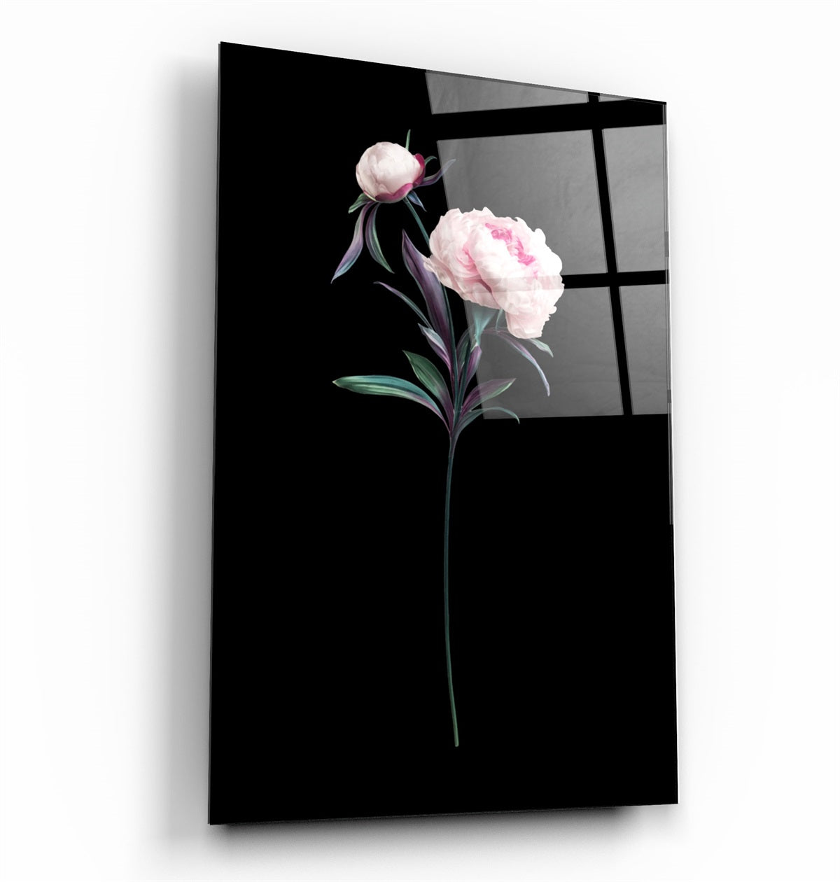 ・"Flower"・Glass Wall Art | Artdesigna Glass Printing Wall Arts.