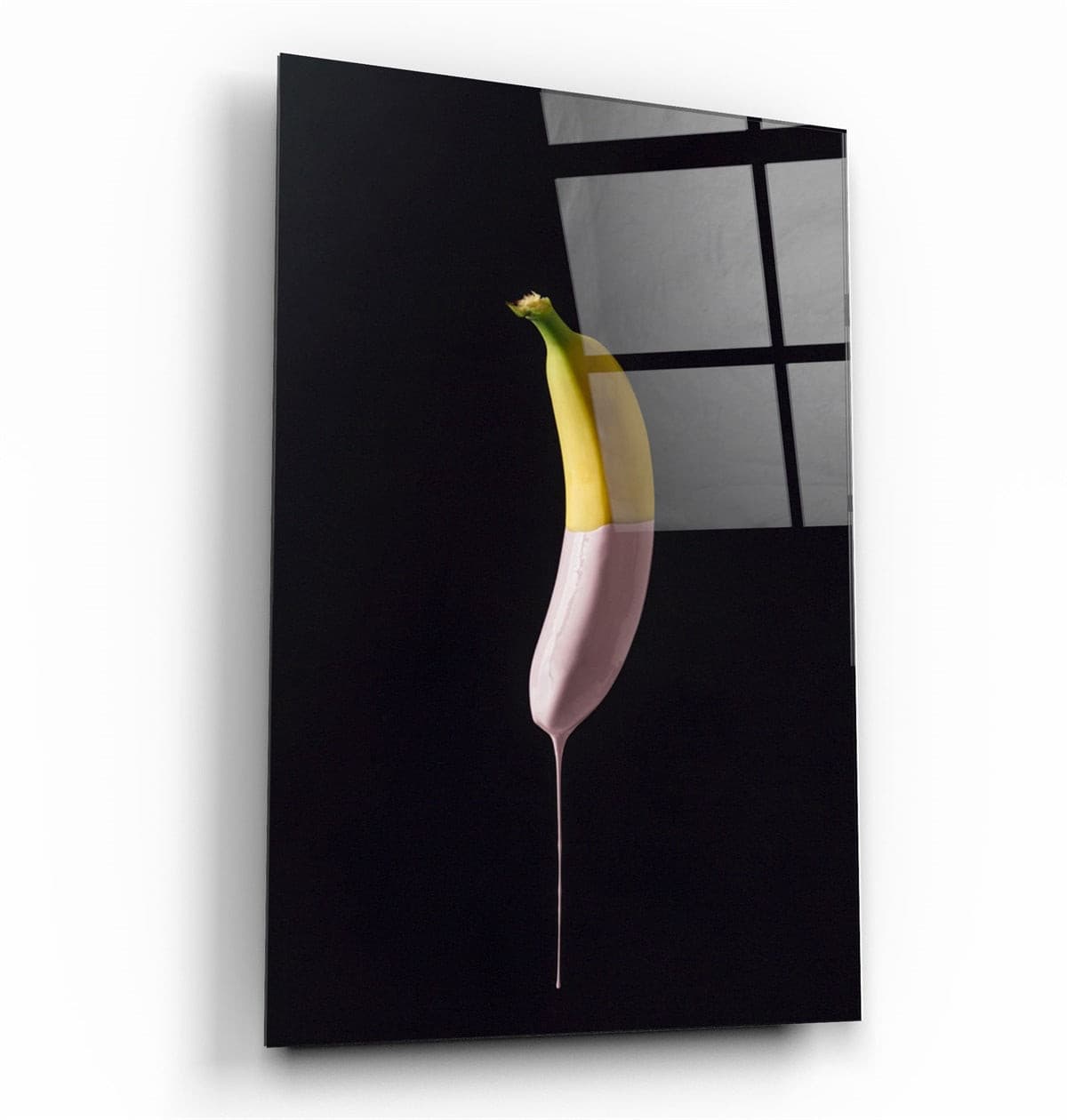 ・"Abstract Banana"・Glass Wall Art | Artdesigna Glass Printing Wall Arts.