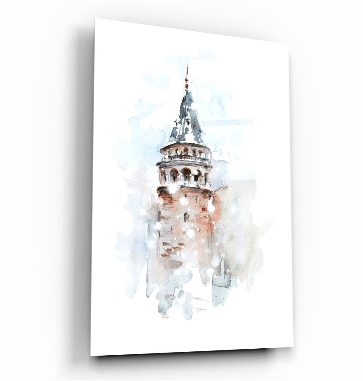 ・"Abstract Historical Building"・Glass Wall Art | Artdesigna Glass Printing Wall Arts.