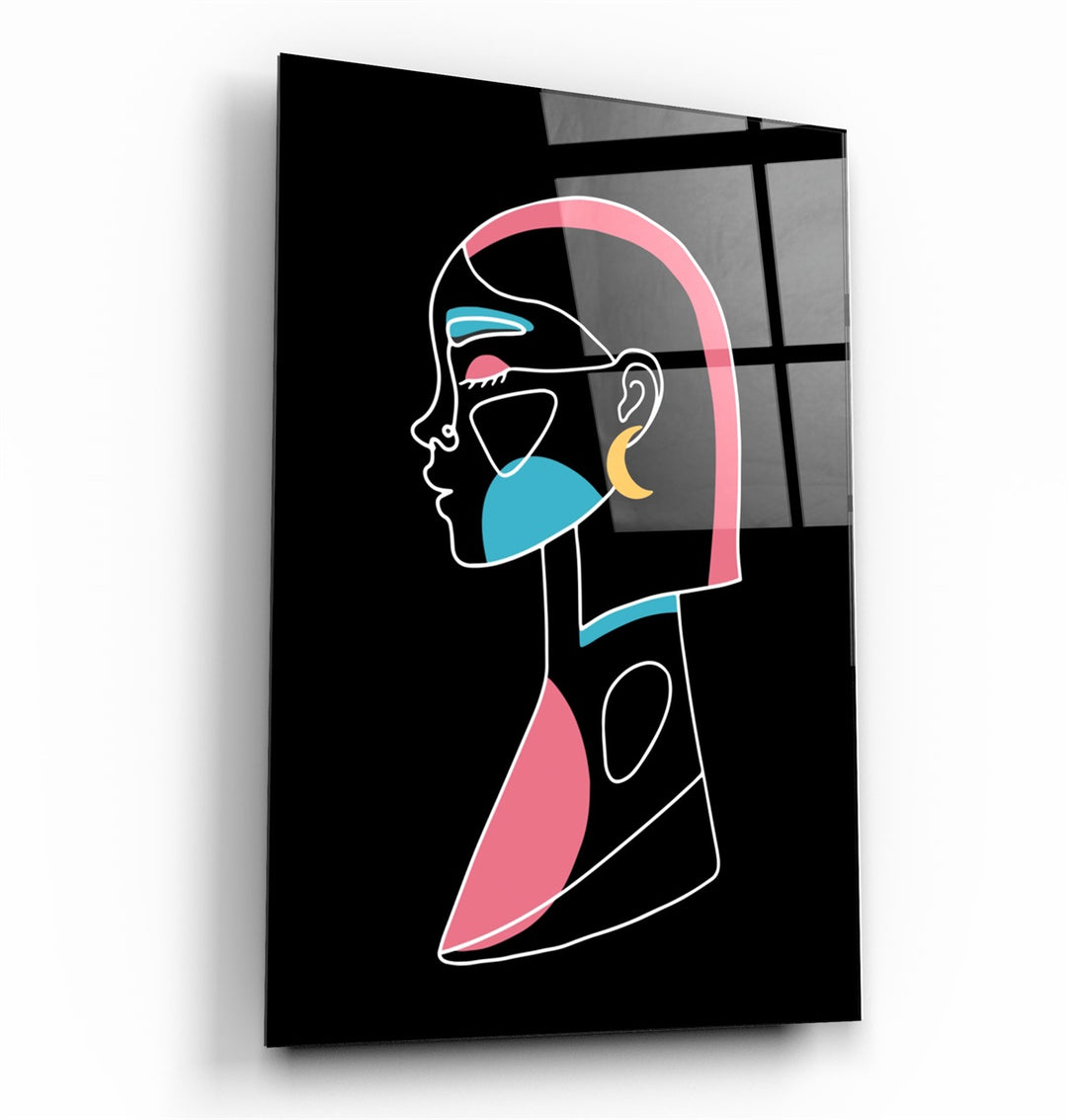 ・"Modern Line Abstract V3"・Glass Wall Art | Artdesigna Glass Printing Wall Arts.