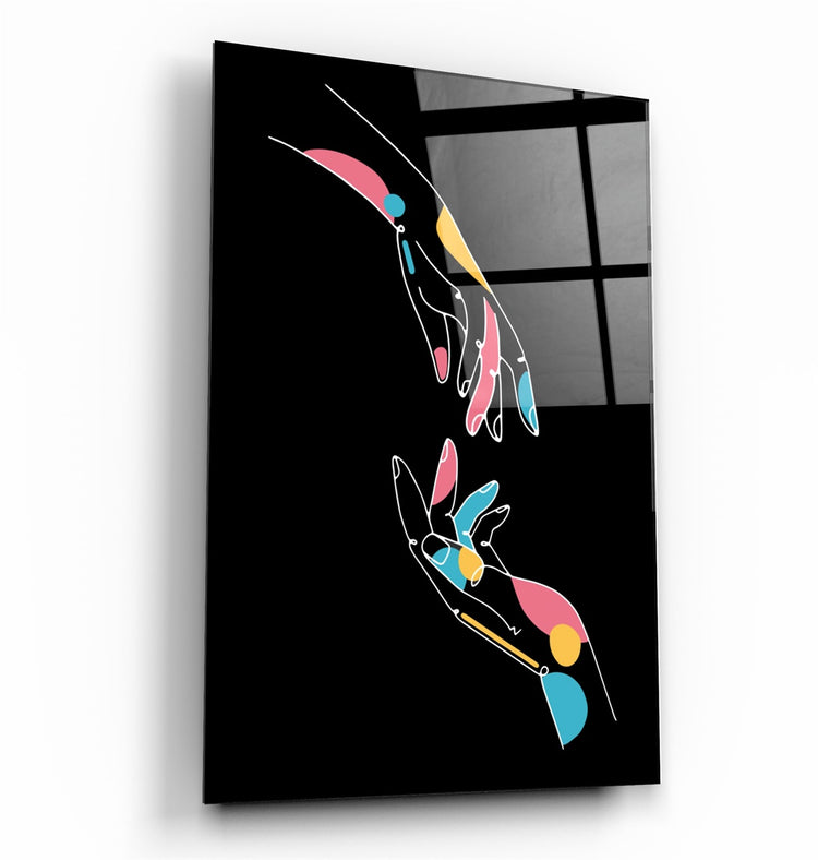 ・"Modern Line Abstract V5"・Glass Wall Art | Artdesigna Glass Printing Wall Arts.