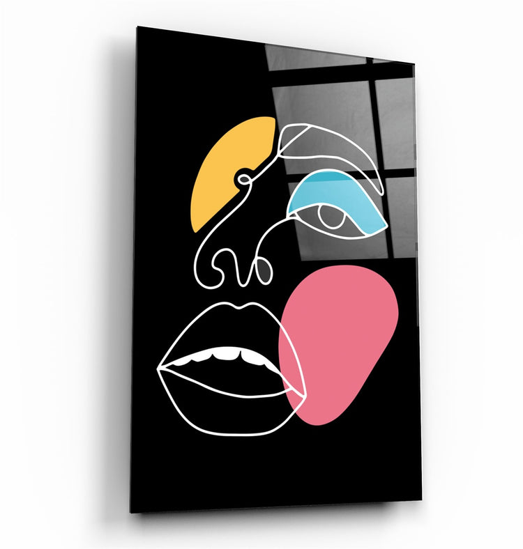 ・"Modern Line Abstract V9"・Glass Wall Art | Artdesigna Glass Printing Wall Arts.