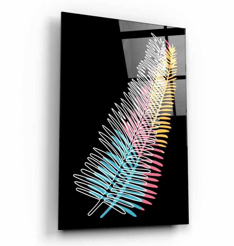 ・"Modern Line Abstract V14"・Glass Wall Art | Artdesigna Glass Printing Wall Arts.