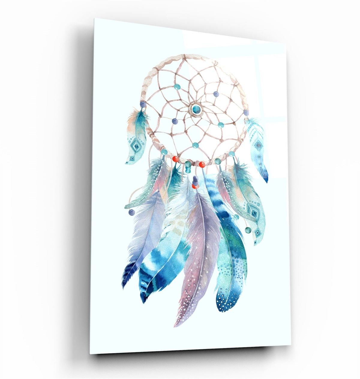 ・"Dream Catcher"・Glass Wall Art | Artdesigna Glass Printing Wall Arts.