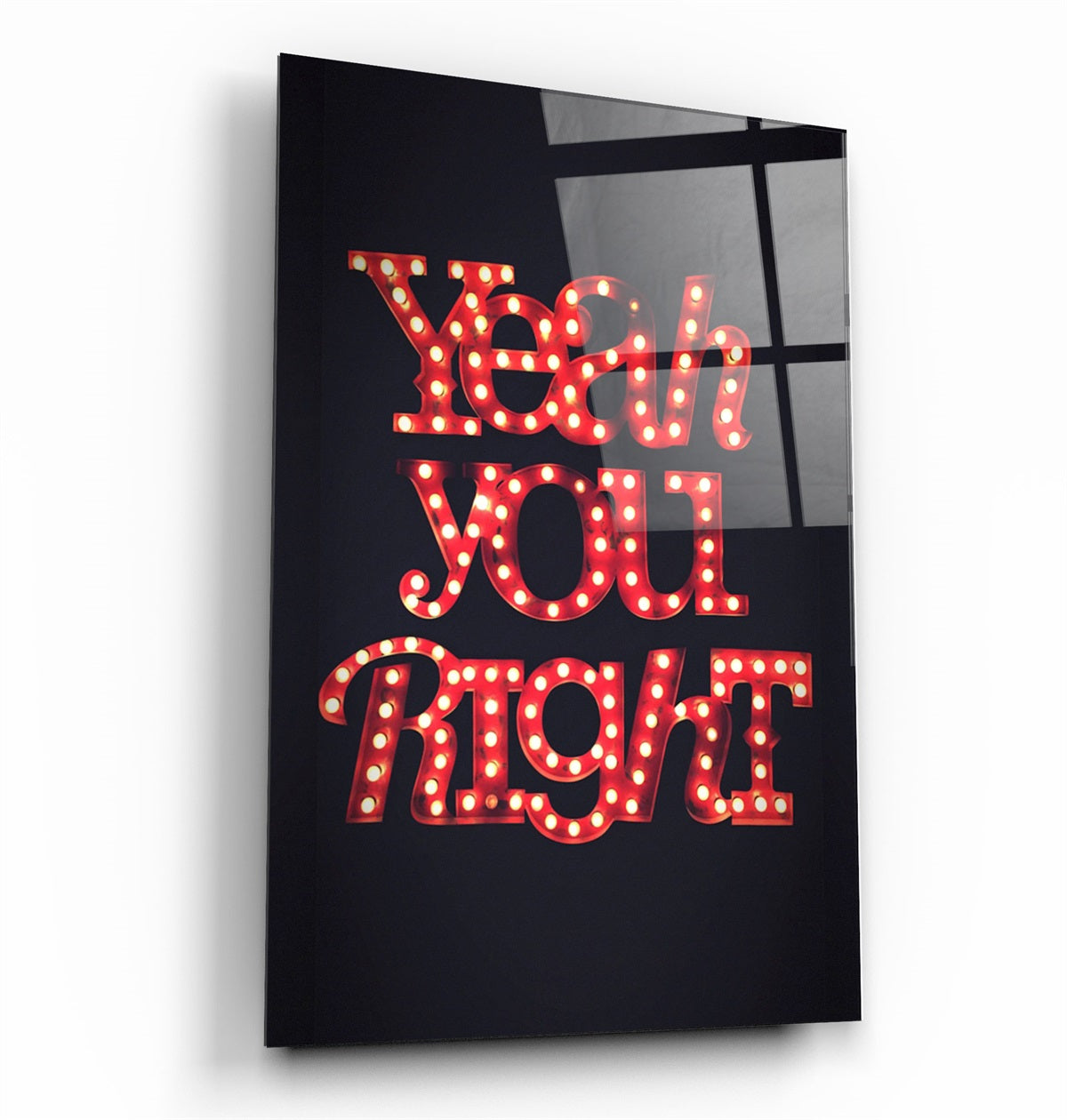 ・"Yeah You Right"・Glass Wall Art | Artdesigna Glass Printing Wall Arts.