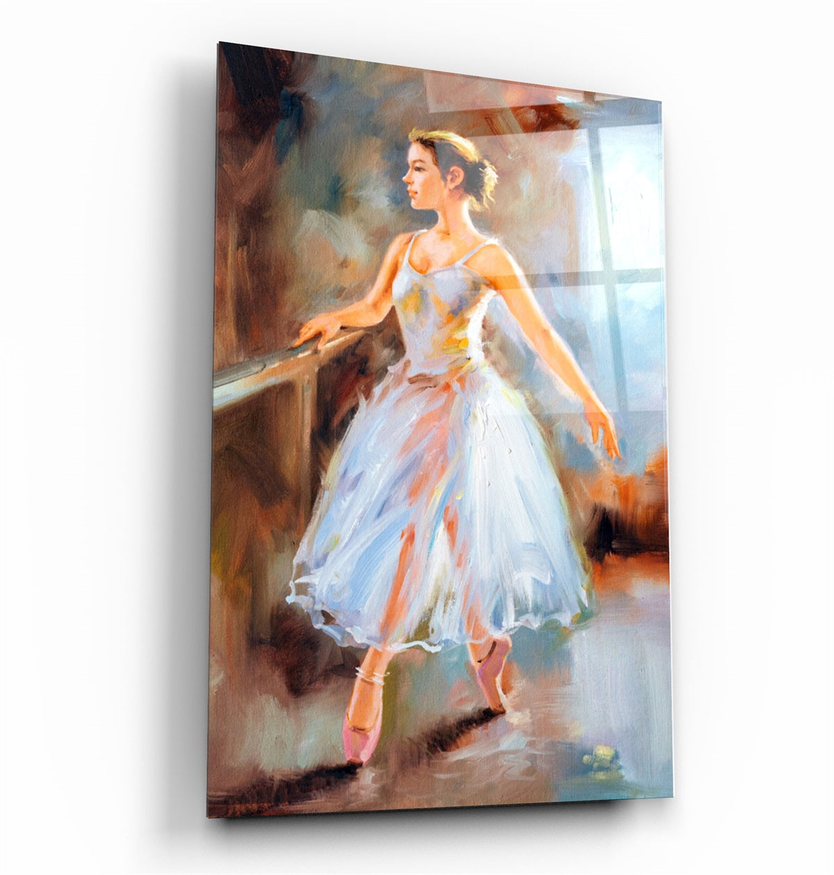 ・"Abstract Ballerina"・Glass Wall Art | Artdesigna Glass Printing Wall Arts.