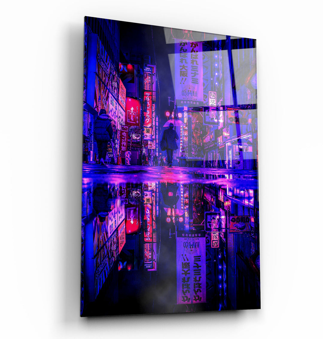 ・"A Night From Osaka"・Glass Wall Art | Artdesigna Glass Printing Wall Arts.