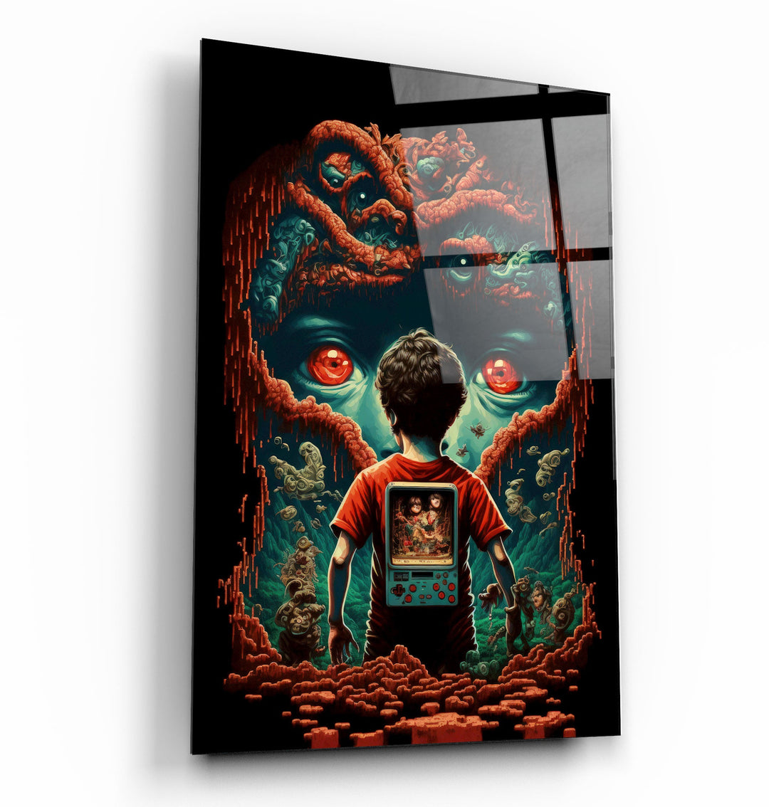 ・"Trapped in the Gaming World"・Secret World Collection Glass Wall Art