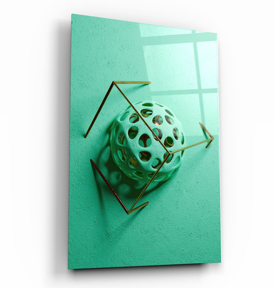 Moon in Cage 2 | Designers Collection Glass Wall Art