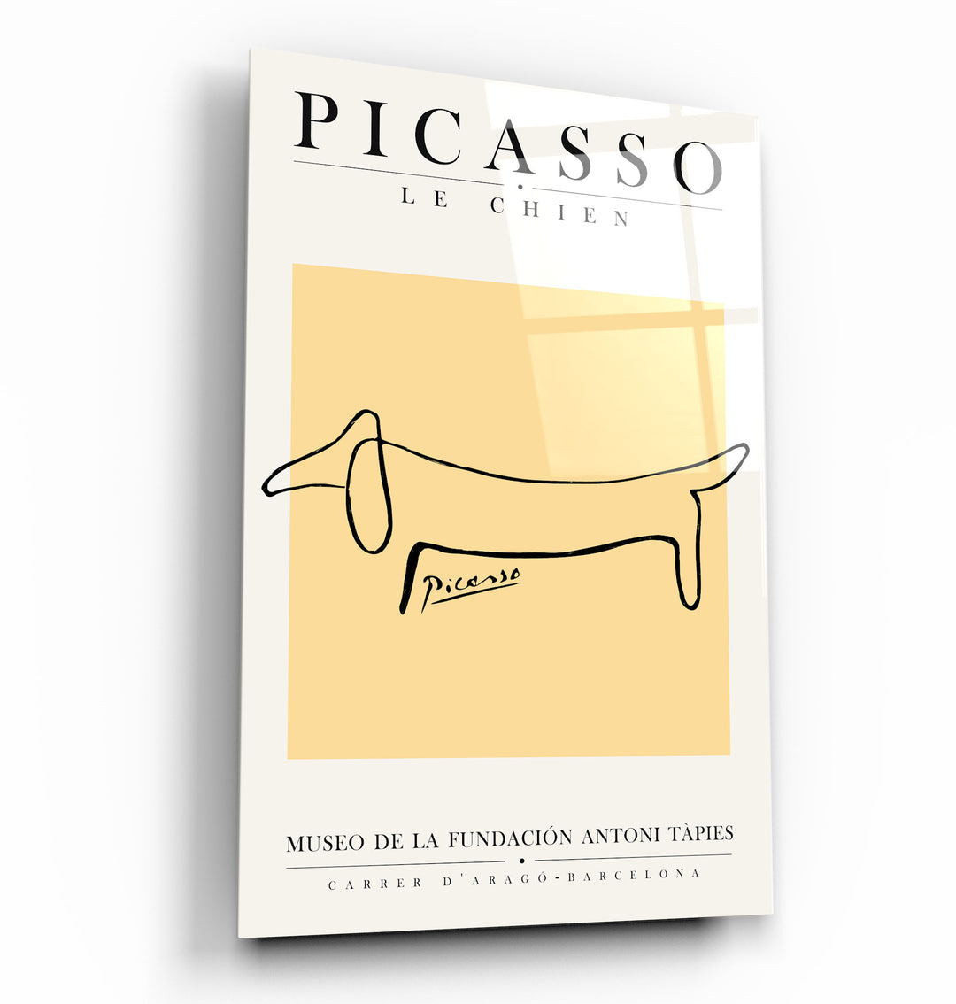 ・"Pablo Picasso - Le Chien"・Gallery Print Collection Glass Wall Art