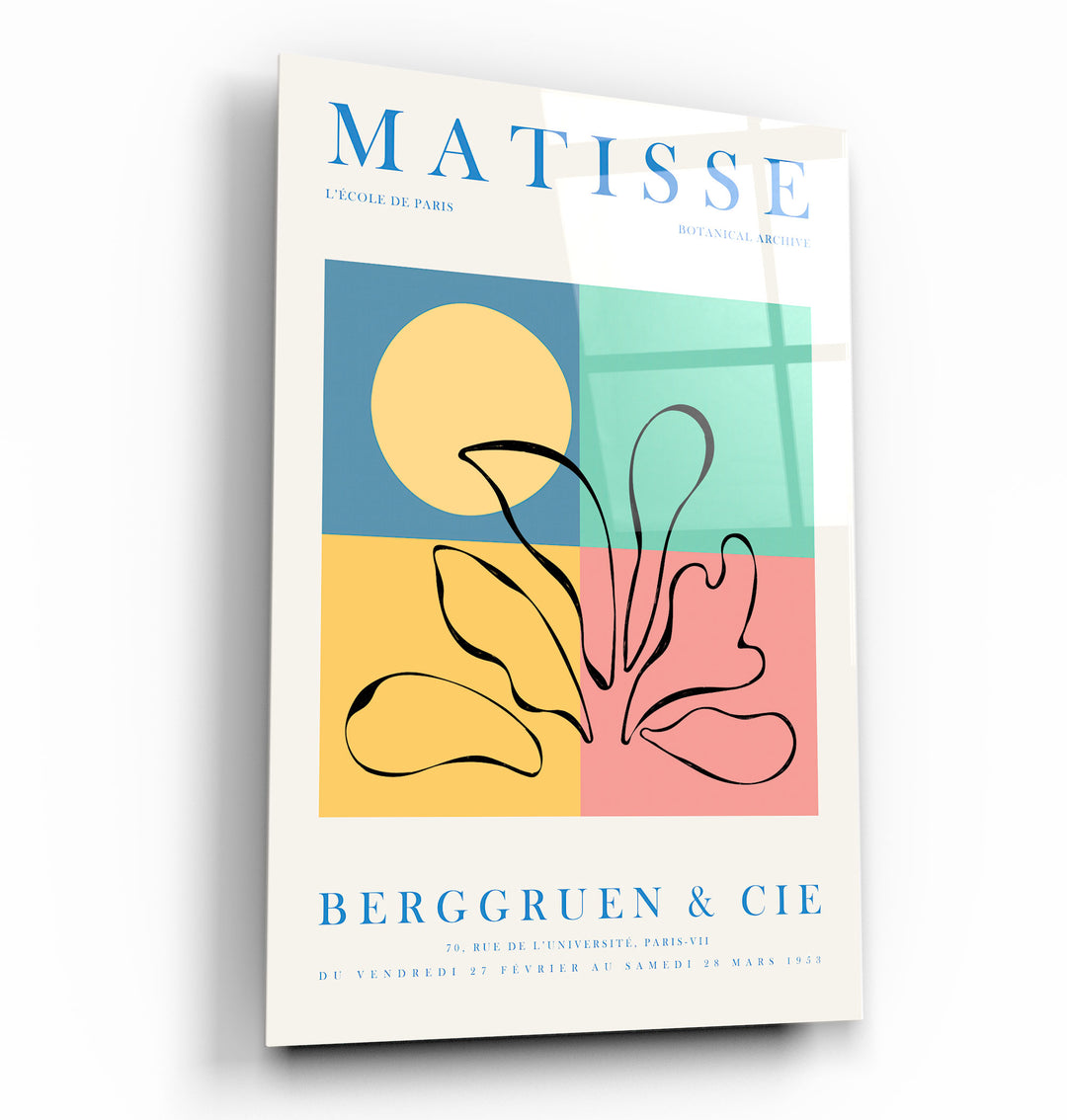 ・"H. Matisse Botanical Archive 1953"・Gallery Print Collection Glass Wall Art