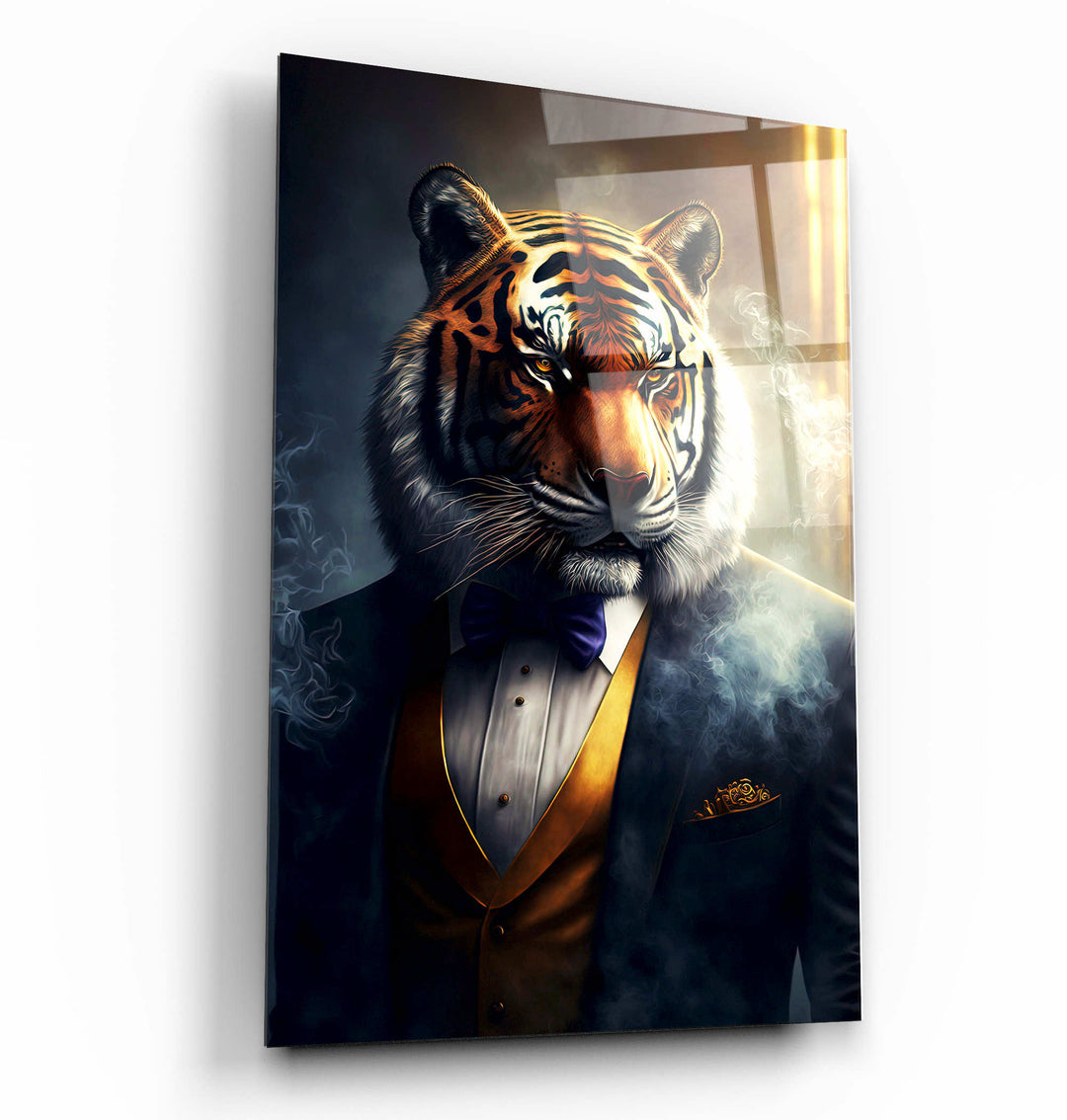 ・"Mr. Tiger"・Secret World Collection Glass Wall Art