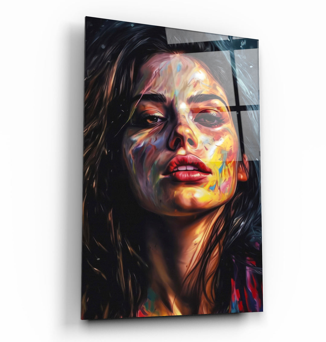 ・"Beauty Oil Painting V1"・Designers Collection Glass Wall Art