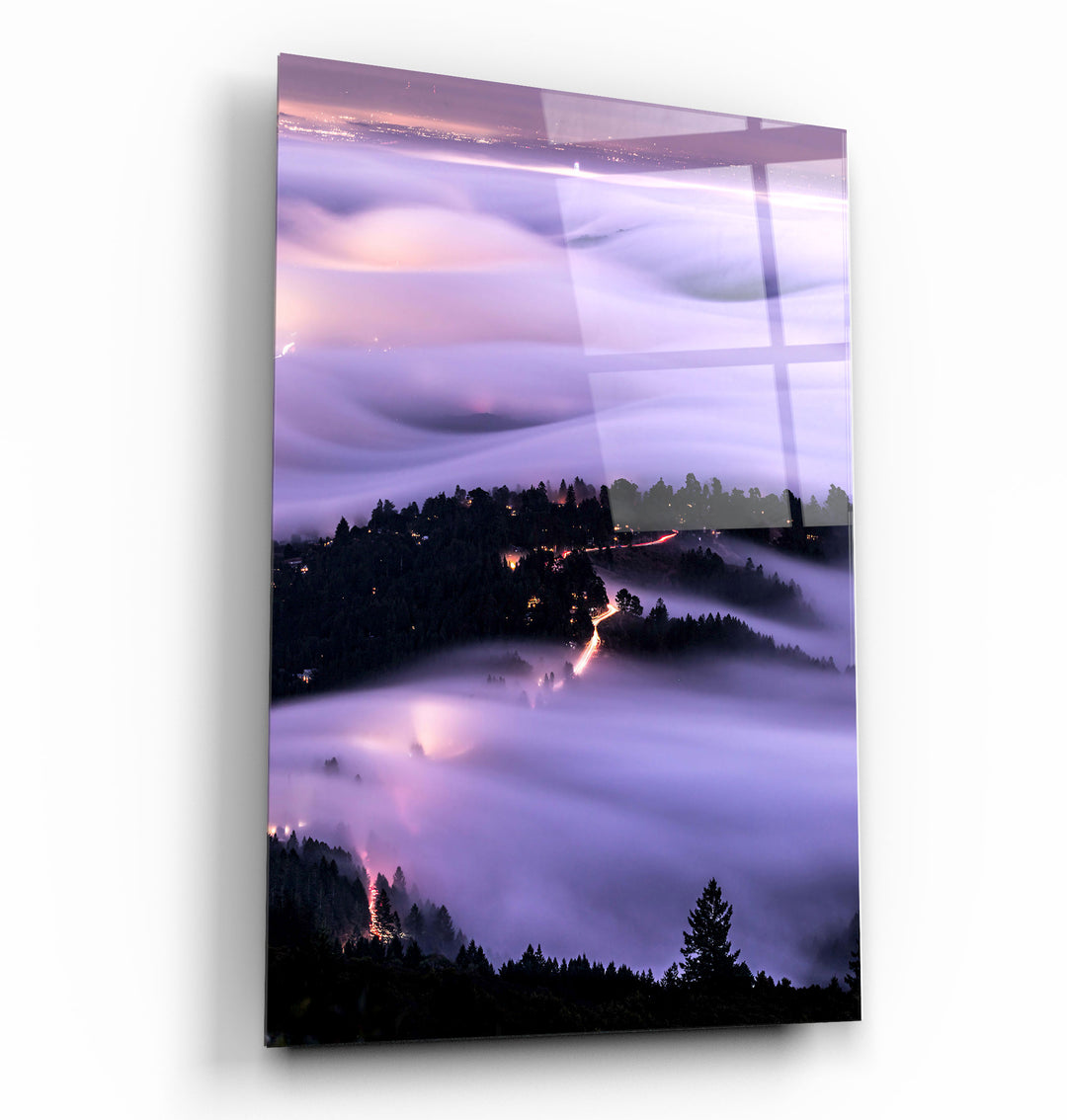 ・"Mt Tamalpais, California, USA"・Glass Wall Art