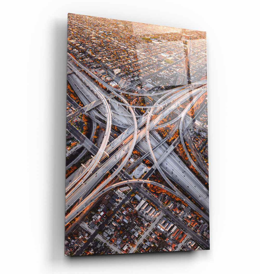 ・"Judge Harry Pregerson Interchange  LA, USA"・Glass Wall Art