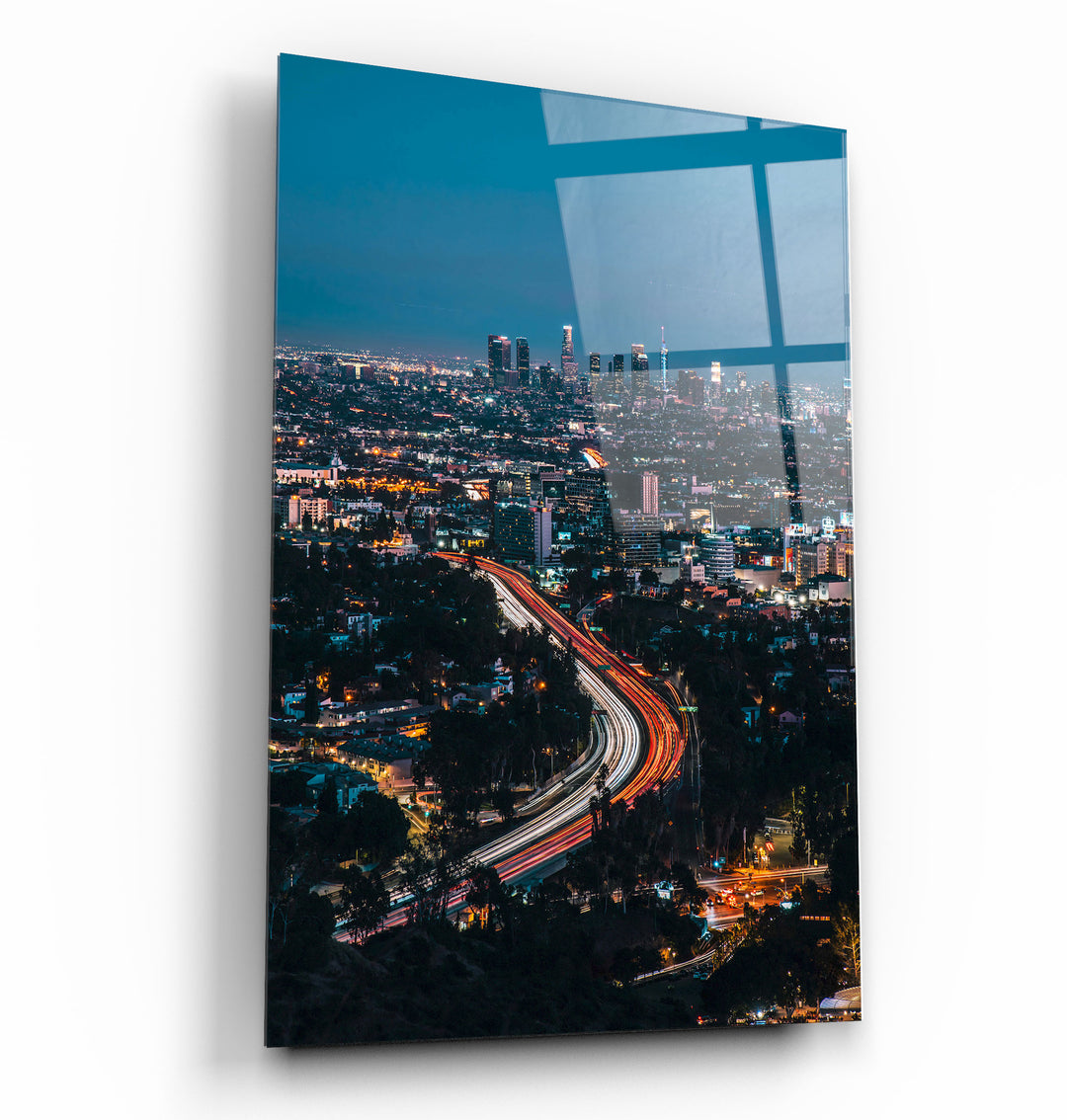 ・"Hollywood Bowl Overlook, USA"・Glass Wall Art