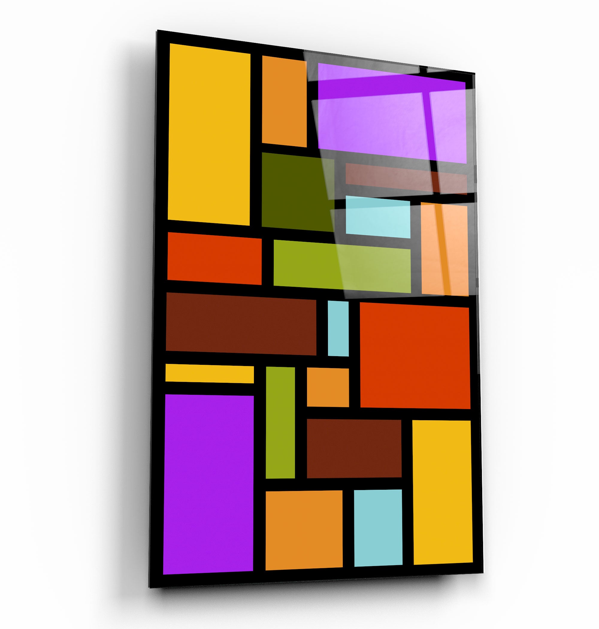 ・"Rainbow"・Desginer's Collection Glass Wall Art | Artdesigna Glass Printing Wall Arts.