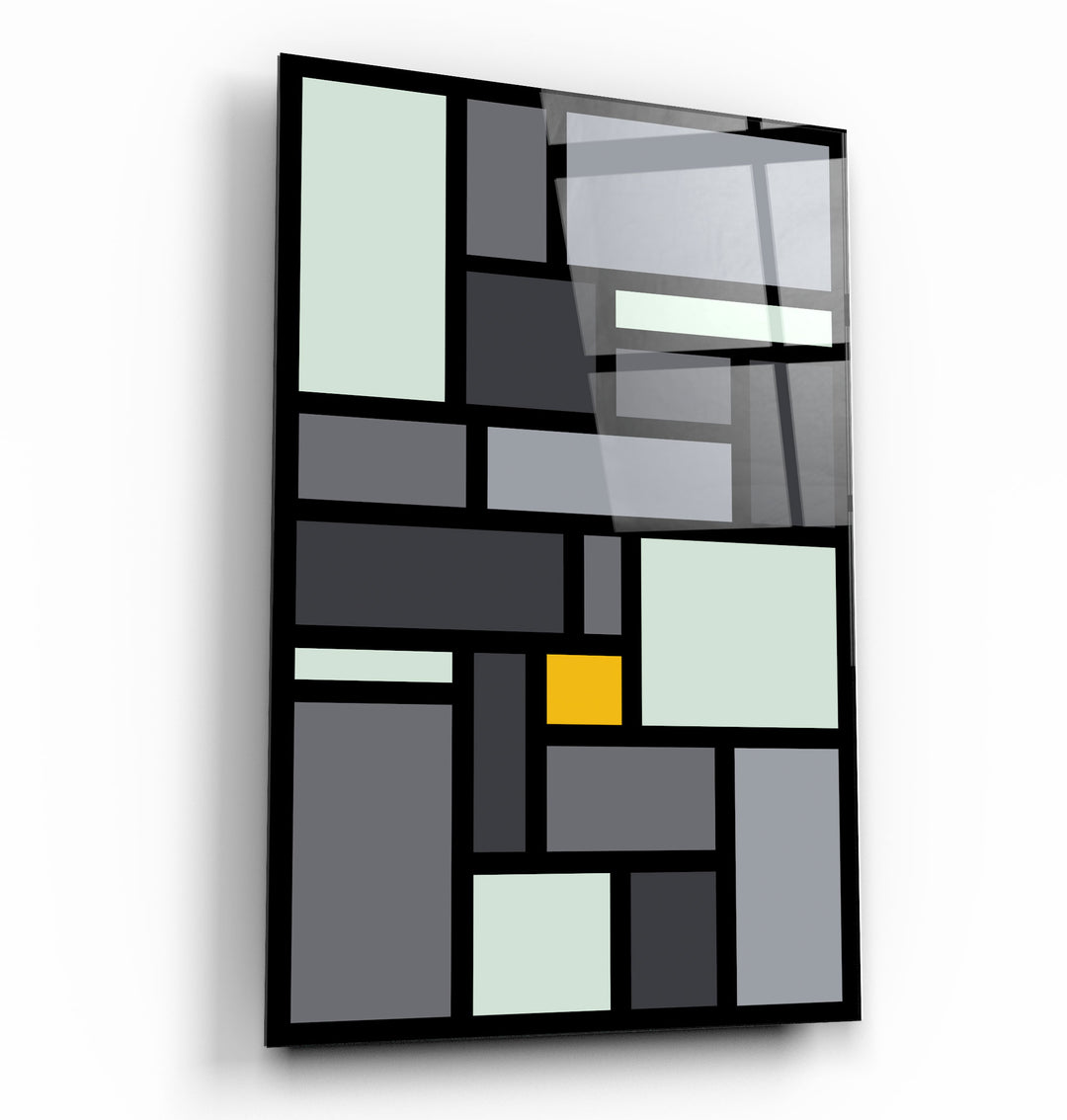 ・"Signature Mustard"・Desginer's Collection Glass Wall Art | Artdesigna Glass Printing Wall Arts.