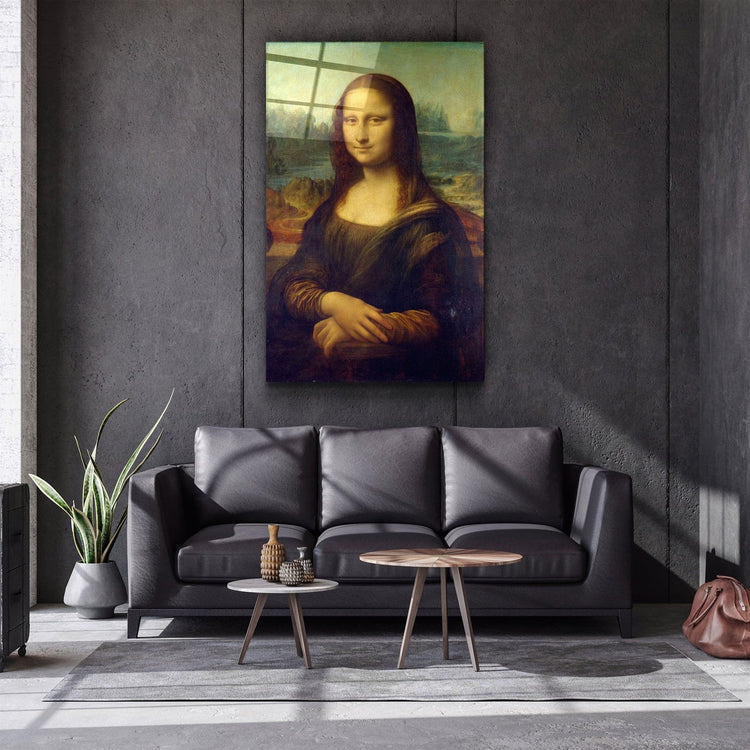 ・"Mona Lisa"・Glass Wall Art | Artdesigna Glass Printing Wall Arts.