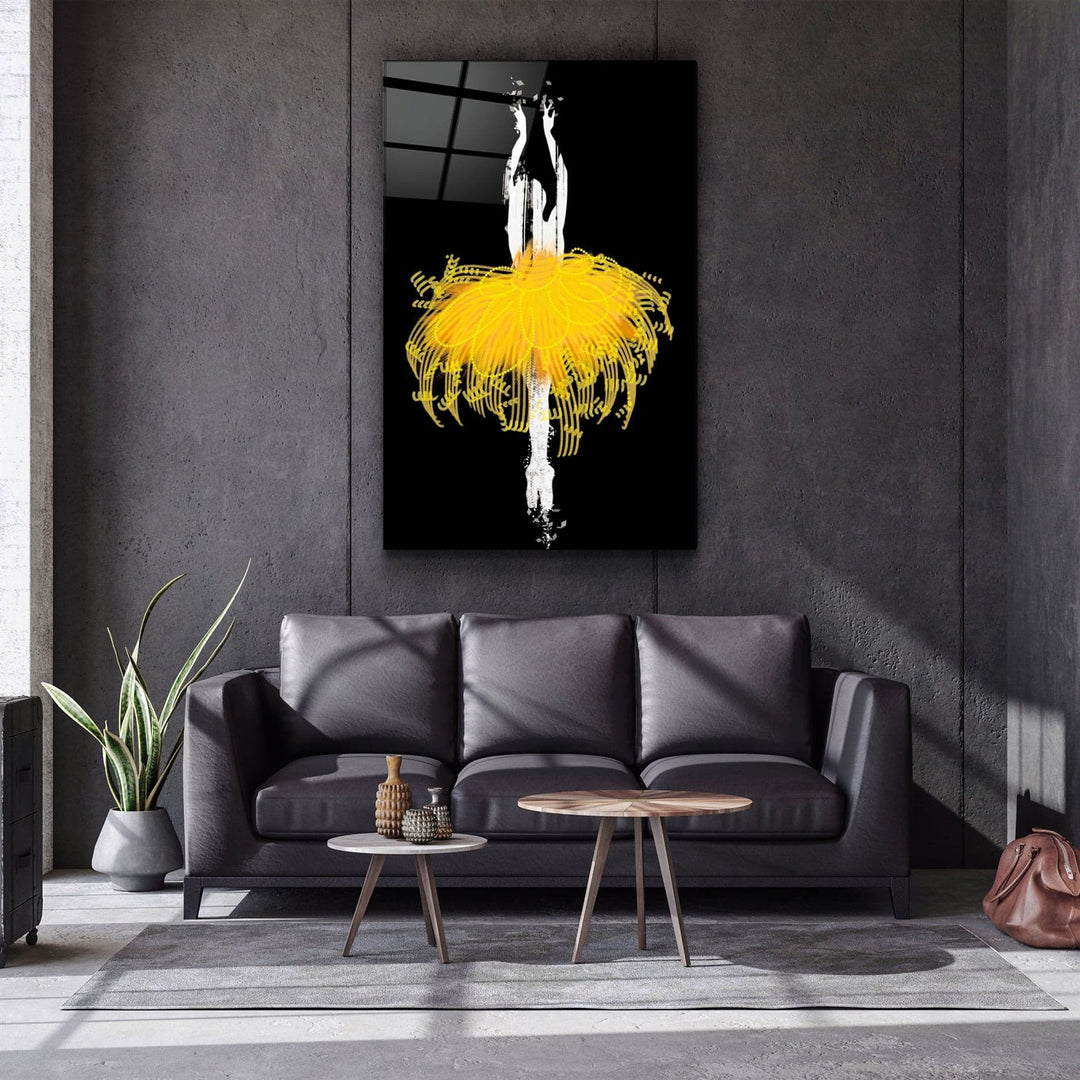 ・"Abstract Ballerina"・Glass Wall Art | Artdesigna Glass Printing Wall Arts.