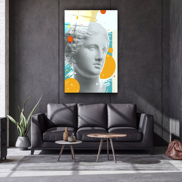 ・"Abstract Venus Statue"・Glass Wall Art | Artdesigna Glass Printing Wall Arts.